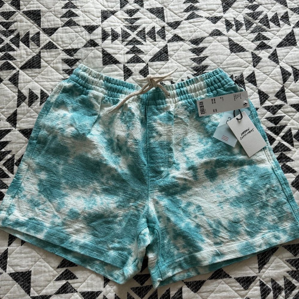 Urban Outfitters BDG Unisex Blue Tie-dye Shorts